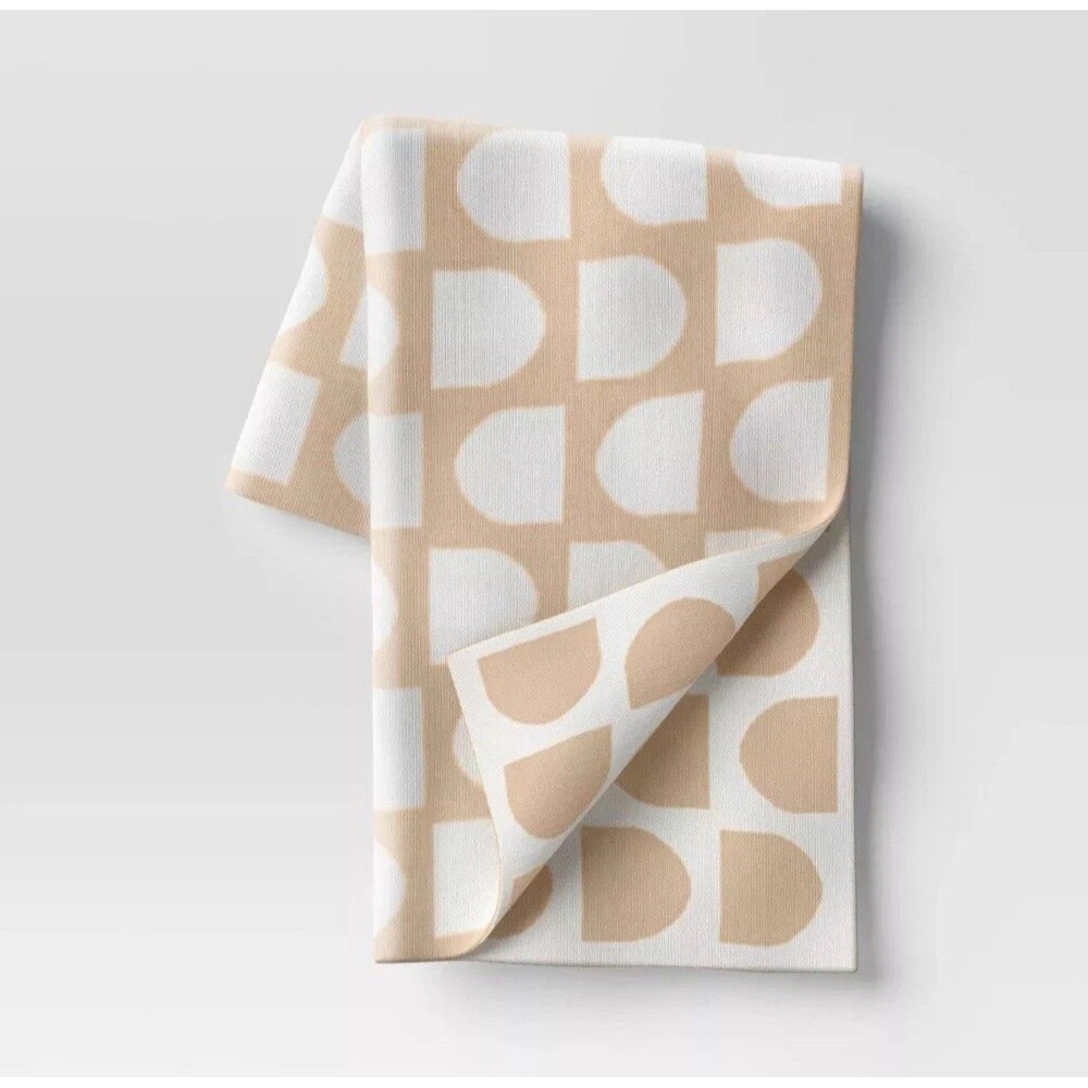 Threshold Reversible Knit Geo Throw Blanket - Neutral/Ivory 50x60"